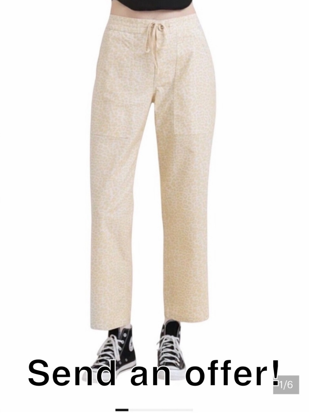 NWT Roark Animal Print Straight Pants